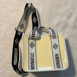 Steve Madden Cream and Black Crossbody Bag
